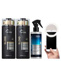 Truss Blond Kit Shampoo Condicionador Uso Obrigatório Blond Reconstrutor e Ring Light Truss Blond Kit Shampoo Condicionador Uso Obrigatório Blond Reconstrutor e Ring Light