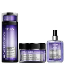 Truss Blond Revolution Kit Shampoo Máscara e Finalizador Capilar 100ml Truss Blond Revolution Kit Shampoo Máscara e Finalizador Capilar 100ml