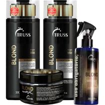 Truss Blond Shampoo + Condicionador 300ml + Mask Blond 180g + Uso Obrigatório Blond 260ml