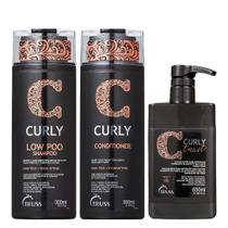 Truss Curly Kit Low Poo Shampoo Condicionador e Twist Leave-in 650ml Truss Curly Kit Low Poo Shampoo Condicionador e Twist Leave-in 650ml