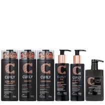Truss Curly Kit Shampoo Condicionador Low Poo Shampoo Fix Ativador Light Ativador e Twist Leave-in 650ml