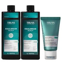 Truss Equilibrium Scalp Kit Shampoo Condicionador 1L e Máscara 150g