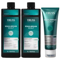 Truss Equilibrium Scalp Kit Shampoo Condicionador 1L e Máscara 250g