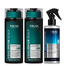 Truss Equilibrium Scalp Kit Shampoo Condicionador e Uso Obrigatório Reconstrutor 260ml
