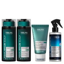 Truss Equilibrium Scalp Kit Shampoo Condicionador Máscara 150g e Uso Obrigatório Reconstrutor 260ml