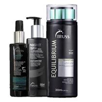 Truss Equilibrium Shampoo 300ml Night Spa 250ml e Amino Lipotropic 225ml