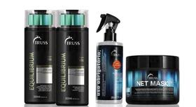Truss equilibrium shampoo e condicionador e net mask e uso obrigatório