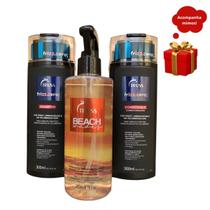 Truss Frizz.Zero Shampoo e Condicionador 300ml + Beach Waves 260ml Truss Frizz.Zero Shampoo e Condicionador 300ml + Beach Waves 260ml