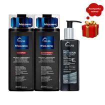 Truss Frizz.Zero Shampoo e Condicionador 300ml +Hair Protector 250ml Truss Frizz.Zero Shampoo e Condicionador 300ml +Hair Protector 250ml