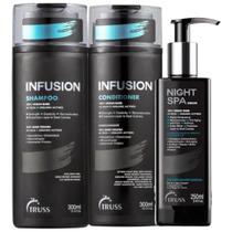 Truss Infusion Shampoo e Condicionador 300ml +Night Spa - Sérum 250ml