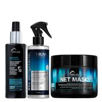 Truss Kit Amino 225ml Net Mask 550g e Uso Obrigatório Reconstrutor 260ml