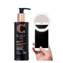Truss kit curly fix ativador de cachos 250ml e selfie ring light