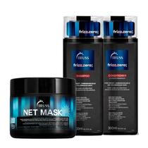 Truss Kit Frizz Zero Shampoo e Condicionador + Net Mask