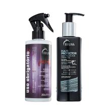 Truss Kit Hair Protector Leave-in 250ml e Uso Obrigatório Plus+ Reconstrutor 260ml