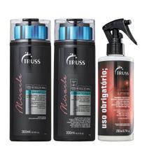 Truss Miracle Kit Shampoo Condicionador e Uso Obrigatório Miracle Summer Reconstrutor 260ml Truss Miracle Kit Shampoo Condicionador e Uso Obrigatório Miracle Summer Reconstrutor 260ml