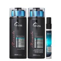 Truss Miracle Kit Shampoo Condicionador e Uso Obrigatório Reconstrutor 30ml Truss Miracle Kit Shampoo Condicionador e Uso Obrigatório Reconstrutor 30ml
