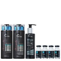 Truss Miracle Kit Shampoo Condicionador Shock Repair e Hair Protector Leave-in 250ml