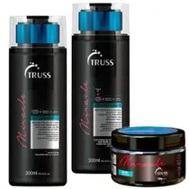 Truss Miracle Shampoo 300ml + Condicionador 300ml + Máscara (Miracle) 180g