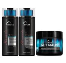 Truss Miracle - Shampoo 300ml + Condicionador 300ml + Net Mask 550gr