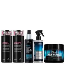 Truss Perfect Kit Shampoo Condicionador Amino Net Mask e Uso Obrigatório Reconstrutor 260ml Truss Perfect Kit Shampoo Condicionador Amino Net Mask e Uso Obrigatório Reconstrutor 260ml