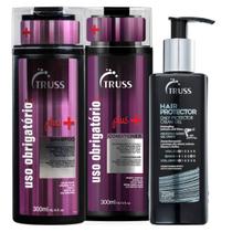 Truss Plus + Shampoo e Condicionador 300ml +Hair Protector 250ml