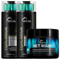 Truss Shampoo + Condicionador Equilibrium + Net Máscara 550g