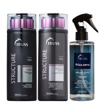 Truss Structure Kit Shampoo Condicionador e Frizz Zero Spray 260ml Truss Structure Kit Shampoo Condicionador e Frizz Zero Spray 260ml