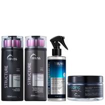 Truss Structure Kit Shampoo Condicionador Specific Mask e Uso Obrigatório Reconstrutor 260ml Truss Structure Kit Shampoo Condicionador Specific Mask e Uso Obrigatório Reconstrutor 260ml