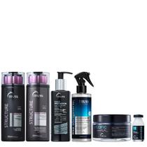 Truss Structure Kit Shampoo Condicionador Specific Mask Shock Repair Hair Protector e Uso Obrigatório Reconstrutor 260ml Truss Structure Kit Shampoo Condicionador Specific Mask Shock Repair Hair Protector e Uso Obrigatório Reconstrutor 260ml