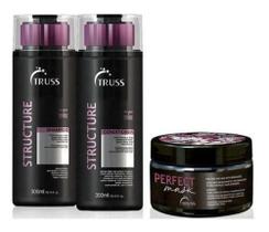 Truss Structure - Shampoo 300ml + Condicionador 300ml + Máscara (Perfect) 180gr