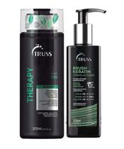 Truss Therapy Shampoo 300ml + Brush Keratin 250ml