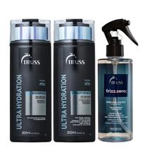 Truss Ultra Hydration Kit Shampoo Condicionador e Frizz Zero Spray 260ml