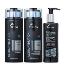 Truss Ultra Hydration Kit Shampoo Condicionador e Hair Protector Leave-in 250ml