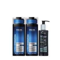 Truss Ultra Hydration Kit Shampoo Condicionador e Hair Protector Leave-in 250ml Truss Ultra Hydration Kit Shampoo Condicionador e Hair Protector Leave-in 250ml