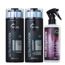 Truss Ultra Hydration Kit Shampoo Condicionador e Uso Obrigatório Plus+ Reconstrutor 260ml Truss Ultra Hydration Kit Shampoo Condicionador e Uso Obrigatório Plus+ Reconstrutor 260ml