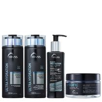 Truss Ultra Hydration Kit Shampoo Condicionador Specific Mask e Hair Protector Leave-in 250ml