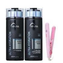Truss ultra hydration kit shampoo e condicionador ganhe mini chapinha