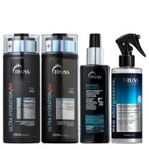 Truss Ultra Hydration Plus+ Kit Shampoo Condicionador Amino e Uso Obrigatório Reconstrutor 260ml