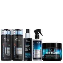 Truss Ultra Hydration Plus+ Kit Shampoo Condicionador Amino Net Mask e Uso Obrigatório Reconstrutor 260ml Truss Ultra Hydration Plus+ Kit Shampoo Condicionador Amino Net Mask e Uso Obrigatório Reconstrutor 260ml