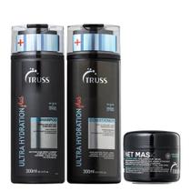 Truss Ultra Hydration Plus+ Kit Shampoo Condicionador e Net Mask 30g