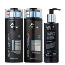 Truss Ultra Hydration Plus+ Kit Shampoo Condicionador e Night Spa Serum 250ml
