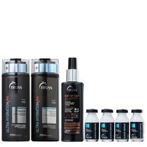 Truss Ultra Hydration Plus+ Kit Shampoo Condicionador Shock Repair e Day By Day Leave-in 250ml