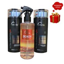 Truss Ultra Hydration Plus Shampoo e Condicionador 300ml + Beach Waves 260ml
