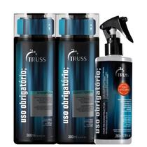 Truss Uso Obrigatório Kit Shampoo 300ml + Condicionador 300ml + Uso Obrigatório 260ml
