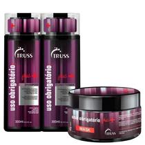 Truss Uso Obrigatório Plus+ kit Shampoo 300ml + Condicionador 300ml + Máscara 180g