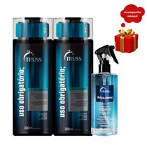 Truss Uso Obrigatório Shampoo e Condicionador 300ml + Frizz Zero 260ml Truss Uso Obrigatório Shampoo e Condicionador 300ml + Frizz Zero 260ml