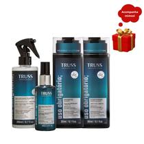 Truss Uso Obrigatório Shampoo e Condicionador 300ml + Uso Obrigatório 260ml + Oleo Reconstrutor 60ml