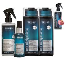 Truss Uso Obrigatório Shampoo e Condicionador 300ml + Uso Obrigatório 260ml + Oleo Reconstrutor 60ml