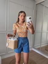 Tshirt basic tl floral amarelo Tshirt basic tl floral amarelo