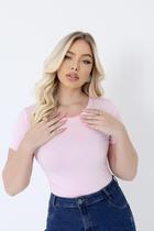 Tshirt basic tl rosa bebê Tshirt basic tl rosa bebê